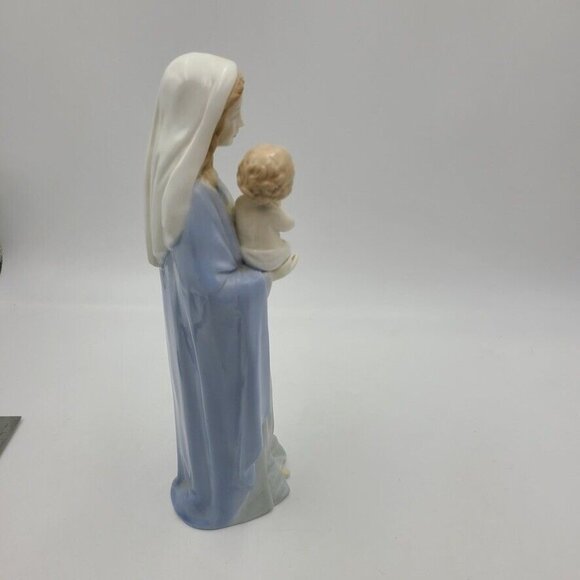Vintage Homco 1464 Madonna Child Virgin Mary Porcelain 10" Figurine Baby Jesus - Picture 4 of 5